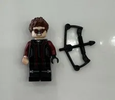 Lego Hawkeye Minifigure Marvel Avengers Age of Ultron 76030 76042 sh0172 KK37