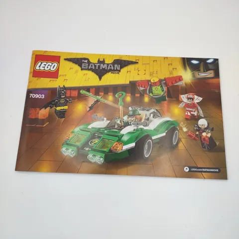 LEGO Batman Movie 70903 The Riddle Racer Instruction/Manual Only - No Bricks