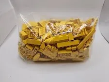 Yellow Bulk Lego Assorted Building Bricks Blocks Pieces 1 lb 1 Oz