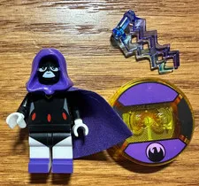 LEGO Dimensions DC Superheroes Teen Titans Go! RAVEN minifigure with disc