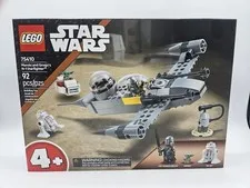 LEGO Star Wars 75410 Mando and Grogu's N-1 Starfighter 92 Pieces Mandalorian Set