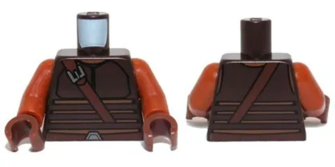 LEGO® Part 973pb1498c01 - Torso SW Vest with Dark Tan Stripes (cad Bane)
