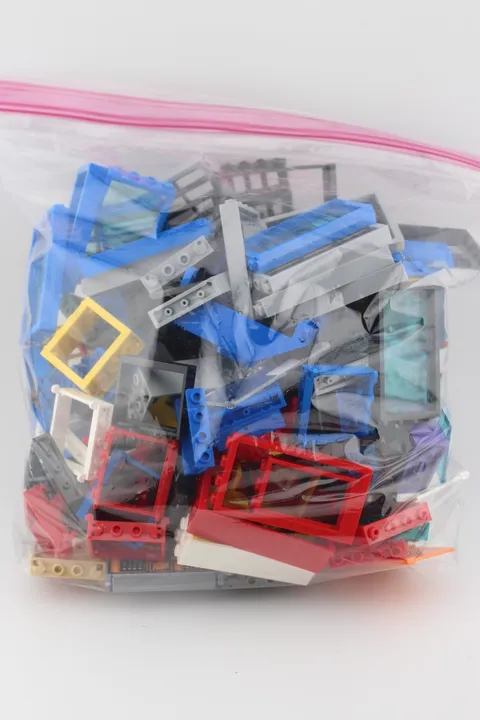 Large Lot genuine LEGO doors windows walls 1 pound 5 oz gallon bag