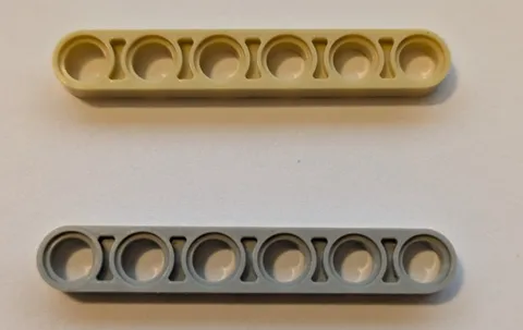 LEGO Part 32063 (2pcs)  Technic, Lift Arm Thin 1x6