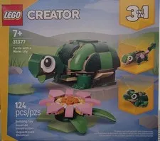 LEGO Creator 3 in 1 Turtle with a Water Lily Flower Building Set - 31377 NEW
