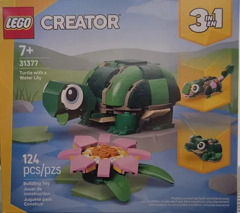 LEGO Creator 3 in 1 Turtle with a Water Lily Flower Building Set - 31377 NEW