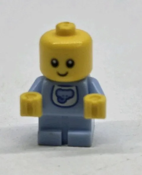 Lego Minifigure Baby Bright Light Blue Body Elephant Bib col260 Used