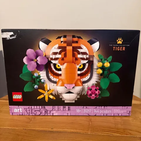 LEGO Art The Fauna Collection Tiger 31217 Set 744 pcs Ages 18+ NEW SEALED