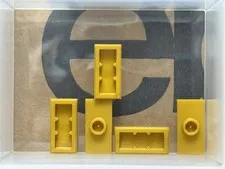 LEGO Parts - Pearl Gold Plate 1 x 2 with 1 Stud (Jumper) - No 15573 - QTY 5