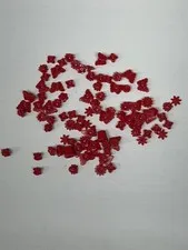 Lot Of LEGO Friends Accessories Red Flowres Butterflies Lady Bugs Bucket