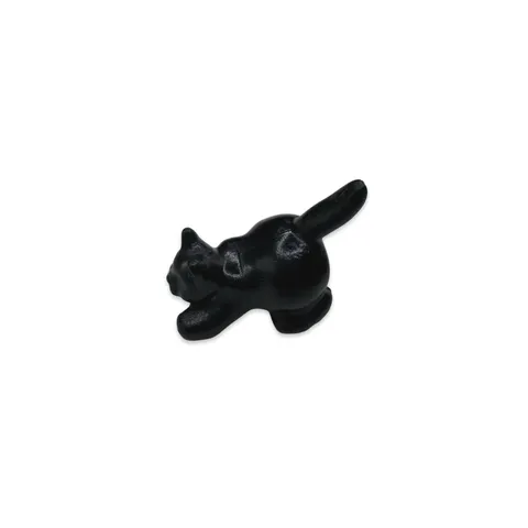Vintage Lego Black Crouching Cat Toy Plastic Figure Collectible
