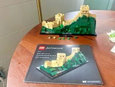 complete LEGO ARCHITECTURE: Great Wall of China (21041), w/ instructions, no box