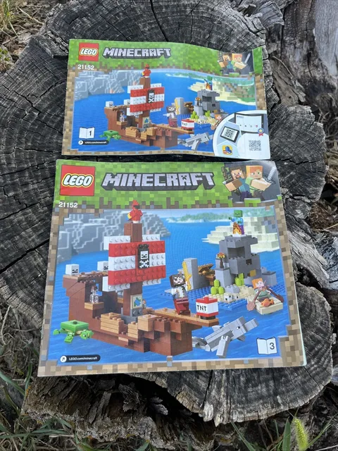 LEGO Minecraft The Pirate Ship Adventure 21152 Instructions / Manual Only