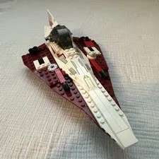 LEGO Star Wars Jedi Starfighter 7143 2002 Obi-Wan No Box 99.5 % complete