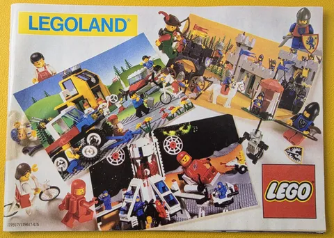Vintage 1987 Lego Legoland Catalog Insert Booklet (119517/119617-US)