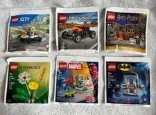 New Lot of 6 Lego 30724, 30726, 30725, 30701, 30719, 30735