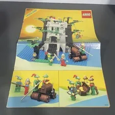 Vintage LEGO 6077 Instruction Manual Castle Forestmen's Crossing Booklet ONLY
