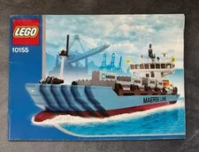 Rare LEGO 10155 Sculptures: Maersk Line Sealand Container Ship