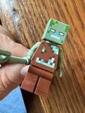 LEGO MINECRAFT DROWNED ZOMBIE MINIFIGURE WITH FREE SHIPPING