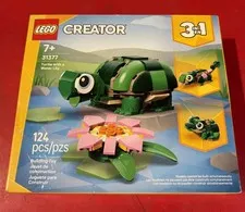 LEGO Creator 3 in 1 Turtle with a Water Lily Flower Building Set 31377 Brand New