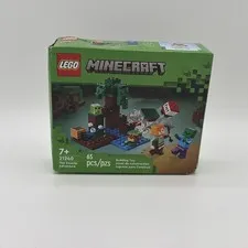 LEGO Minecraft the Swamp Adventure 21240 Building Toy Set (READ)