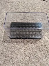 LEGO Clear Plastic Transparent Display Case w/ Black Studded Base, 1 Compartment