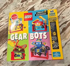 LEGO Klutz Gear Bots Book Set 978-1-338-60345-3, 62 Pieces Ages 8+