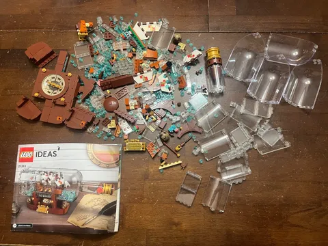 LEGO Ideas: Ship in a Bottle (21313) Incomplete Set w/ Original Manual no Box