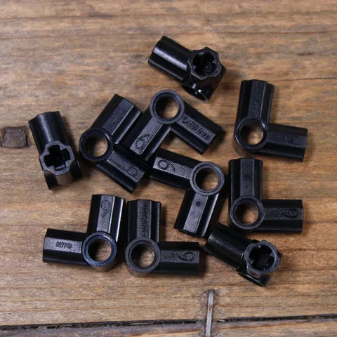 LEGO 32014 42155 Black Technic, Axle and Pin Connector Angled #6 Qty 10