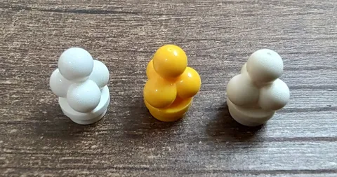 LEGO 3 Ice Cream Scoops Food Minifig Lot White Bright Yellow Orange 