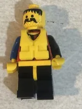 Yellow Vest Mustache Lego Mini figure Action Figure Toy Minifig L1