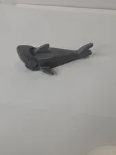 LEGO Vintage Shark Minifigure Dark Gray Movable Mouth 6286 6289 6290 6559