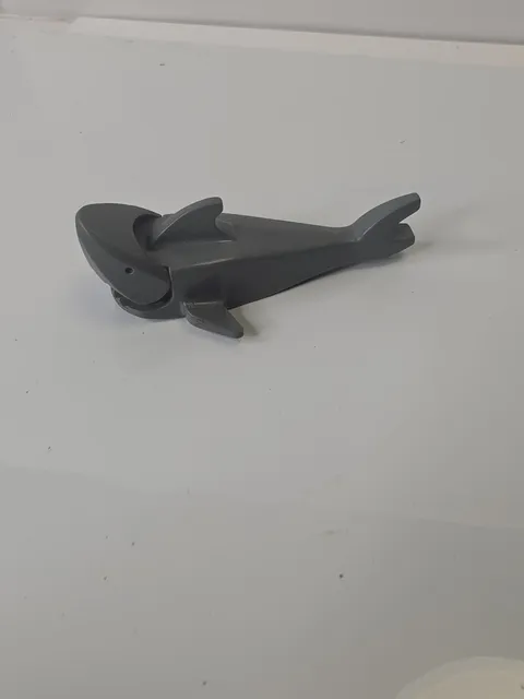 LEGO Vintage Shark Minifigure Dark Gray Movable Mouth 6286 6289 6290 6559