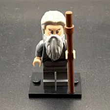 LEGO LOTR Gandalf the Grey Minifigure Missing Cape Great Condition W/ Stand