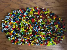 Lego Small Pieces Lot. 1x1, Slopes, Cones, Flat Round Dots & Squares, Misc.