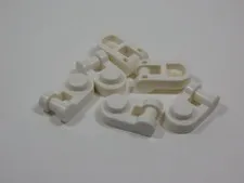 LEGO Lot of 6 White 1x1 Plates w/ Closed Handle S9
