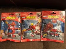 3 LEGO Mixels Series 8 41563 Splasho 41564 Aquad 41565 Hydro Polybags New Sealed