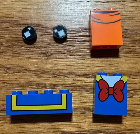 LEGO Brickheadz Disney DONALD DUCK & GOOFY printed pieces