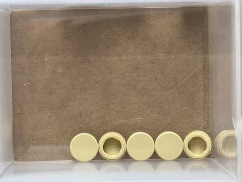 LEGO Parts - Tan Tile, Round 1 x 1 - No 98138 - QTY 5