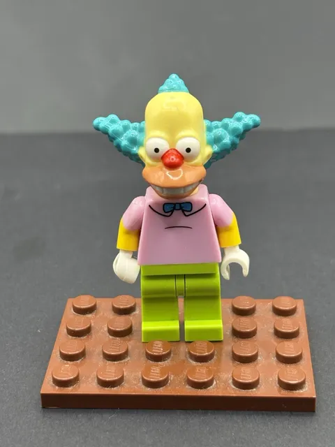 Lego Simpsons Krusty the clown hairline cracks on both sides   sim014 Minifigure