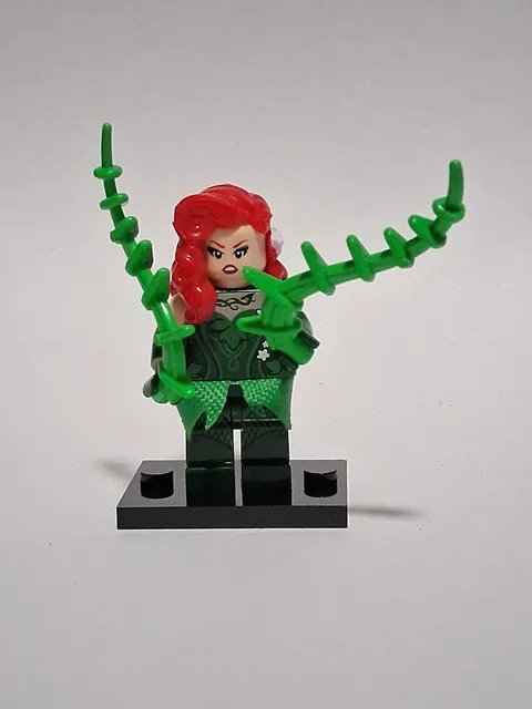 New Poison Ivy Custom- Lego Minifigure-Dc Superheroes Villan Green Plant Rare 