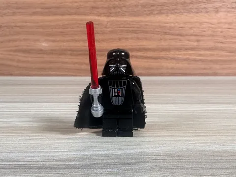 Vtg Lego Star Wars Darth Vader Minifigure SW0004  Gray Head Scars