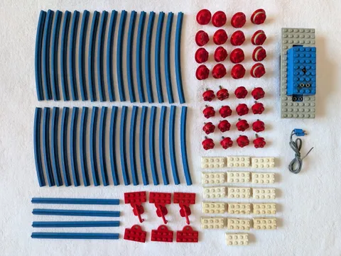 Vtg 1960s LEGO Train Parts – 4.5vMotor-TESTED/Tracks/Wheels/Couplers (Lot=91pcs)