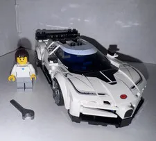 LEGO Speed Champions 77240 Bugatti Centodieci 291pc Set w/ Minifigure, Manual