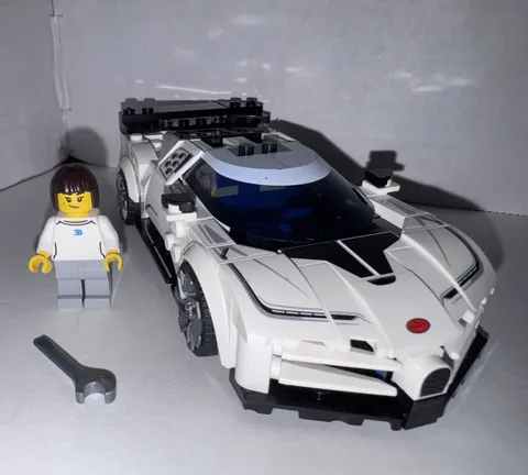 LEGO Speed Champions 77240 Bugatti Centodieci 291pc Set w/ Minifigure, Manual
