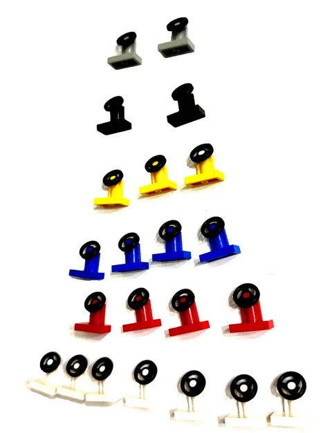 Huge LEGO Vintage Steering Wheel Console Stand 2x2 Lot City Space Town 19ct