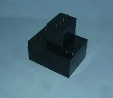 50 PIECES OF BLACK 4X6 FIGURE BASES  - LEGO - USED