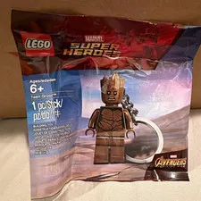 LEGO Marvel Super Heroes Teen Groot Minifigure Keychain Polybag 6+
