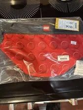 Lego Storage Bag Red Cinch Bucket  With Portable Cinch Closure