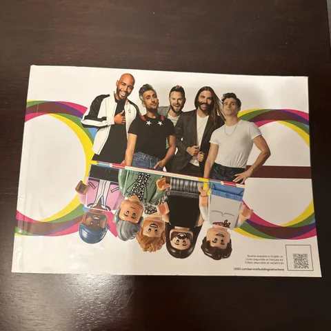 LEGO Queer Eye The Fab 5 Loft Building Set Instruction Manual Book Only